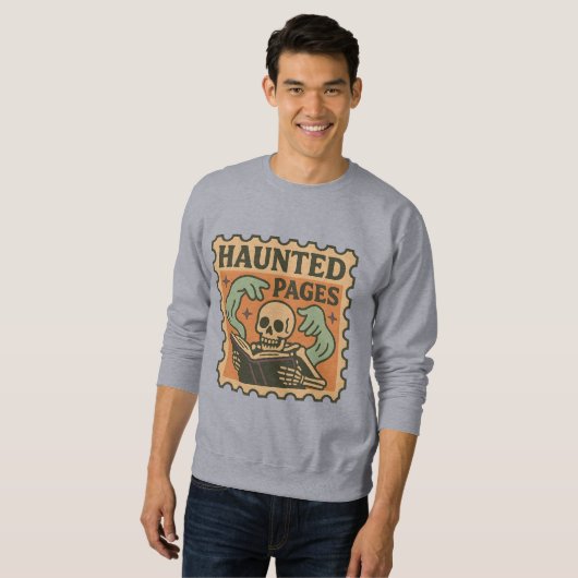 Shirt der Spuk Seiten - Gothic Academia Skelett (Vorne ganz)