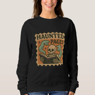 Shirt der Spuk Seiten - Gothic Academia Skelett