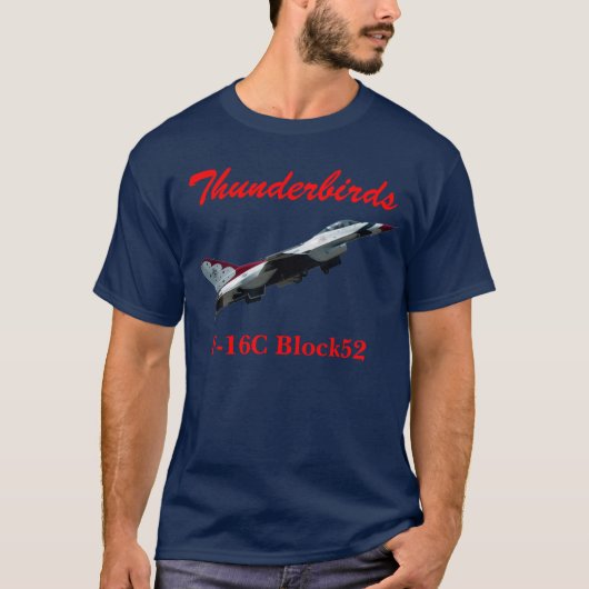 Shirt der Thunderbirds-F-16C Block52 (Vorderseite)