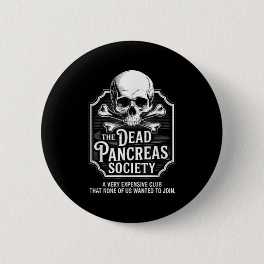 Shirt der toten Bauchspeicheldrüse Button (Vorderseite)
