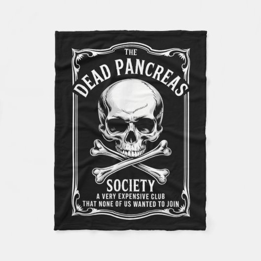 Shirt der toten Bauchspeicheldrüse Fleecedecke (Vorderseite)