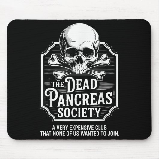 Shirt der toten Bauchspeicheldrüse Mousepad (Vorne)