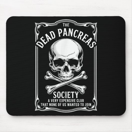 Shirt der toten Bauchspeicheldrüse Mousepad (Vorne)