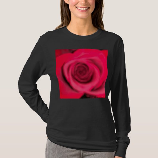 Shirt der unscharfen Rose (Vorderseite)