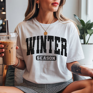 Shirt der Vintagen Wintersaison, T-Shirt der Winte