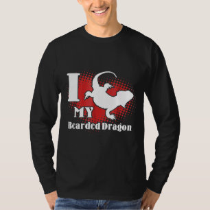 Shirt des bärtigen Drachen I Liebe meines bärtigen