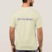 Shirt des Diabetes A1c - tun Sie Mathe (Rückseite)