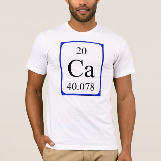 Shirt des Elements 20 - Kalziumweiß (Vorderseite)