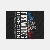 Shirt des Feuerwerksdirektors am 4. Juli der Feier Fleecedecke (Vorderseite (Horizontal))
