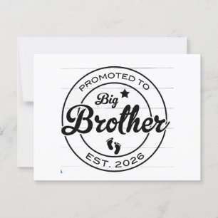 Shirt des großen Bruders, befördert zum Shirt des  Postkarte