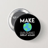 Shirt des Klimawandels - Erleben Sie unseren Plane Button (Vorne & Hinten)