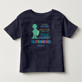 Shirt des LebensmittelallergiewarnSuperhero Boys
