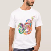 Shirt des mehrfarbigen Drachen (Vorderseite)