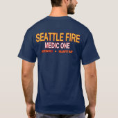 Shirt des Seattle-Feuer-Mediziners einer (Rückseite)