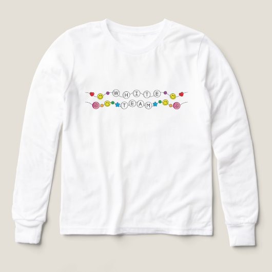 Shirt des White-Team-Farbkriegs (Design Vorderseite)