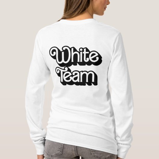 Shirt des White-Team-Farbkriegs (Rückseite)