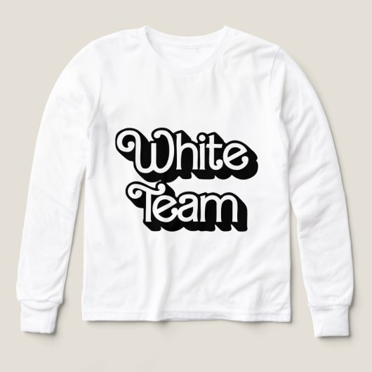 Shirt des White-Team-Farbkriegs (Design Vorderseite)