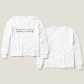 Shirt des White-Team-Farbkriegs (Design Vorderseite & Rückseite)