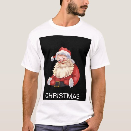 Shirt Design mit Weihnachtsdruckwarenladen. (Vorderseite)