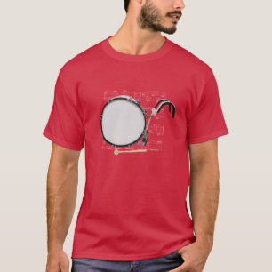 Shirt (dunkel) Marching Bass Drum (Wählen Sie Ihr