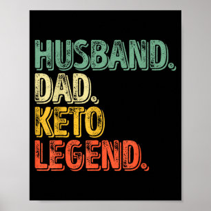 Shirt Ehemann Papa Keto Legende Vatertag Poster