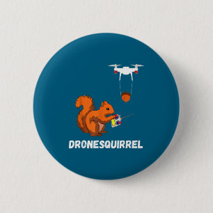 Shirt Eichhörnchen Drohnenpilot Quadrocopter-Bedie Button