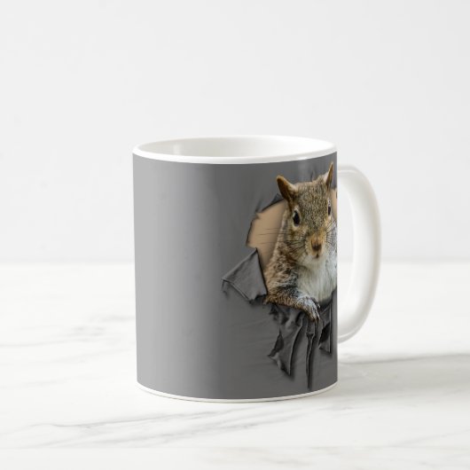Shirt-Eichhörnchen-Kaffeemaschine Tasse (VorderseiteRechts)