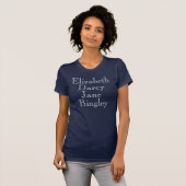 Shirt "Elizabeth Darcy Jane Bingley" Jane Austen (Vorne ganz)