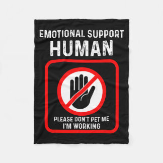 Shirt Emotional Support Human Halloween Costume Fleecedecke