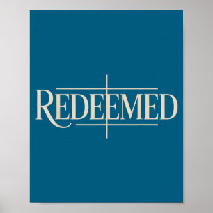 Shirt Erlöstes Evangelium Christlicher Glaube Stär Poster
