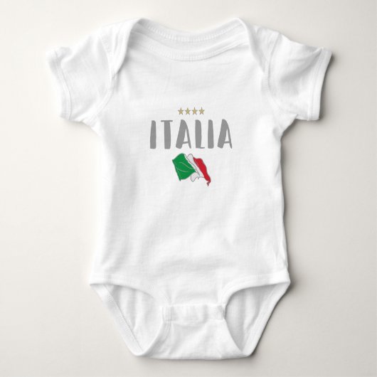 Shirt-Fahne für den Fußball in Italien Baby Strampler (Vorderseite)