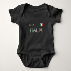 Shirt-Fahne für den Fußball in Italien Baby Strampler