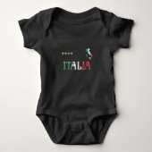 Shirt-Fahne für den Fußball in Italien Baby Strampler (Vorderseite)