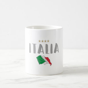 Shirt-Fahne für den Fußball in Italien Kaffeetasse