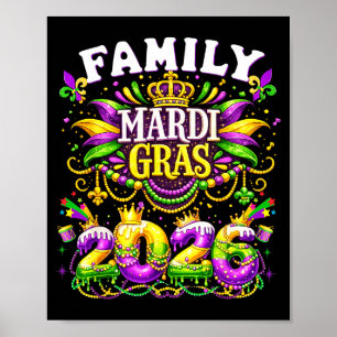 Shirt Familie Mardi Gras Erinnerungen Schaffen Poster