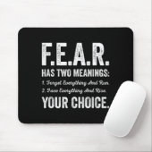 Shirt Fear Meanings Forget Face Everything Mousepad (Mit Mouse)