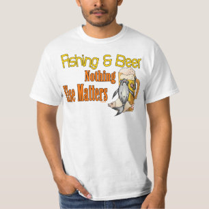 Shirt Fischerei Spaß Angeln Bier Fischen