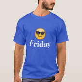 Shirt Freitag Emoji Sonnenbrille (Vorderseite)