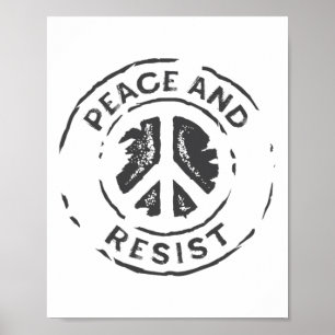 Shirt - Frieden und Widerstand - politischer Prote Poster