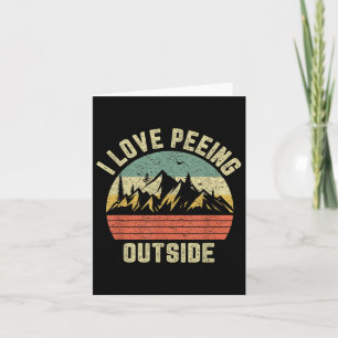 Shirt Funny Camping Wandern im Freien I Liebe Piss Karte