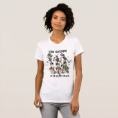 Shirt "Funny Garening Skeletts", gotische Gartenar (Vorne ganz)