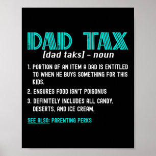 Shirt Funny Vater Tax Definition Vatertag Poster