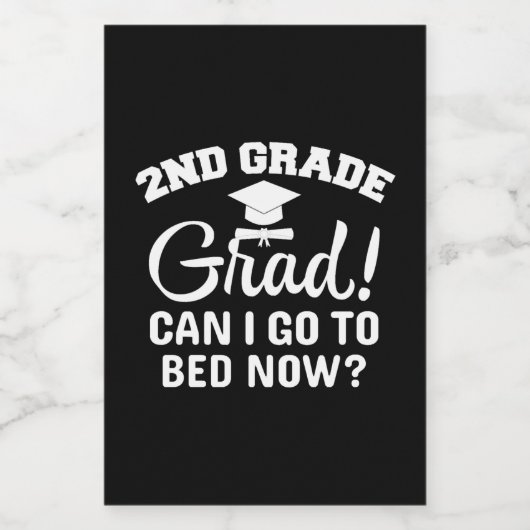 Shirt für Abschluss der zweiten Klasse Weinetikett (Einzelnes Label)