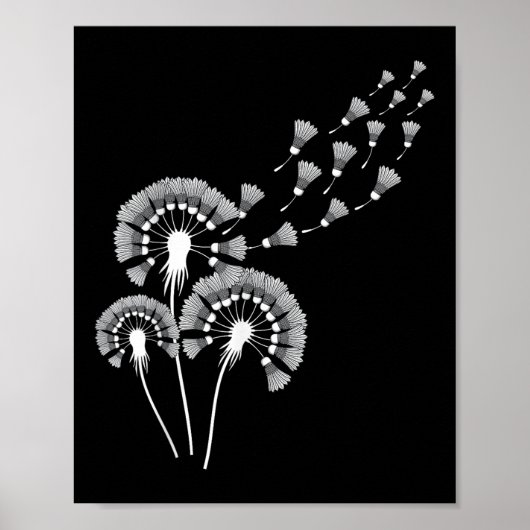 Shirt für Badminton Player _ Bad Poster (Vorne)