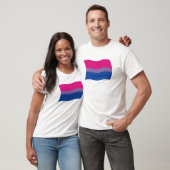 Shirt für Bisexual-Stolperflagge (Unisex)