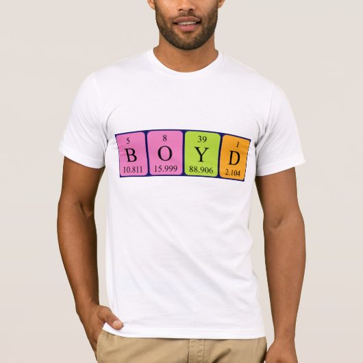 Shirt für Boyd-Periodennamen (Vorderseite)