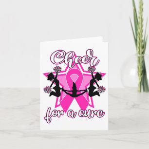 Shirt für Brustkrebs Cheerleader Pink Ribbon Karte