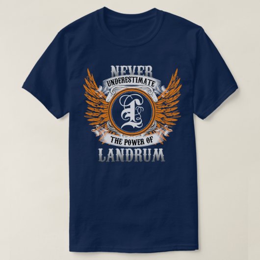 Shirt für den Namen von Landrum: Unterschätzen Sie (Design vorne)