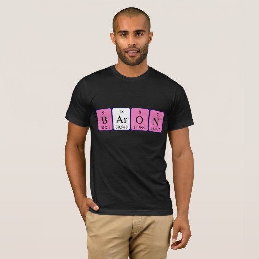 Shirt für den periodischen Tabellennamen (Vorne ganz)