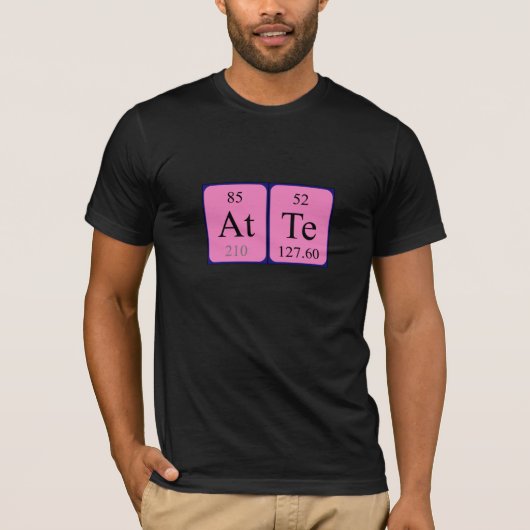 Shirt für den periodischen Tabellennamen (Vorderseite)